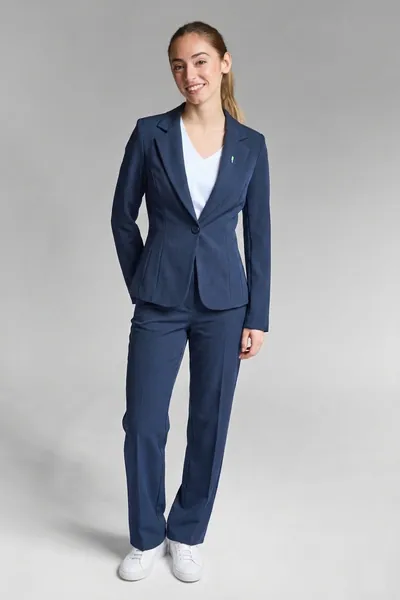 Blauw mantelpak