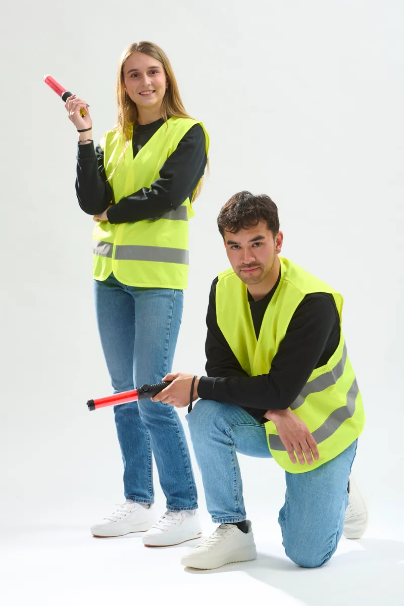 Gilet fluo parking, vue 2